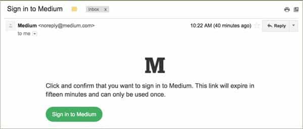 Medium email