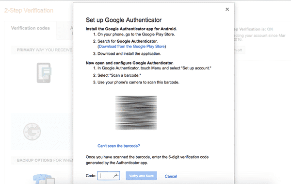 Google authenticator 5
