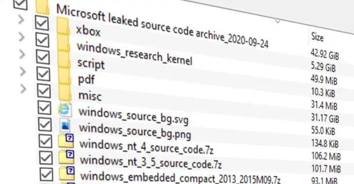 The Windows XP and Windows Server 2003 source code leaks online